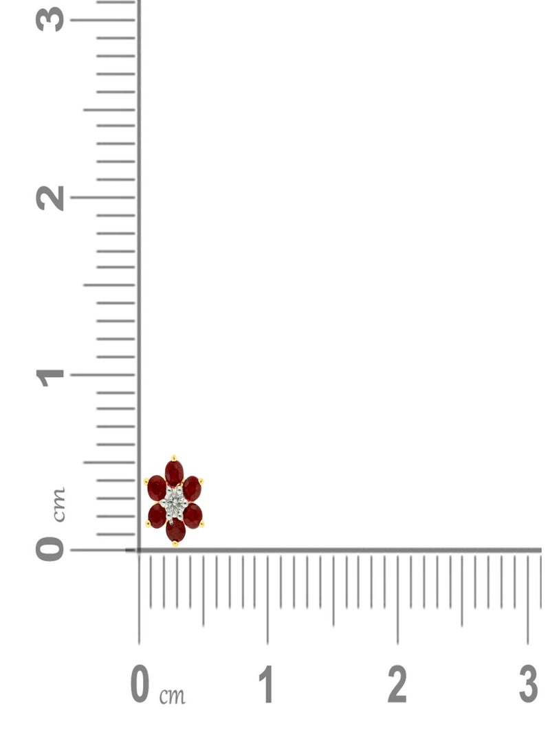 Malabar Gold and Diamonds دبوس أنف ماسي من الماس الطبيعي عيار 18 قيراط (750) للنساء MNGNNP0309 - Image 4