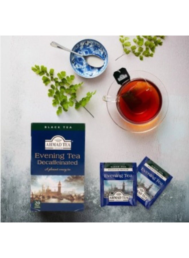 AhmedTea Ahmad Tea Evening Tea Decaffeinated 20 Bags | Smooth & Relaxing Flavor | Perfect for Evening Enjoyment - Image 2