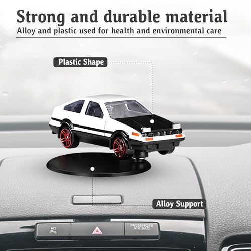 The AutoStory AE86 Mini Car Drift Dashboard Spin Ornament | Drifting Mini Car Interior Decoration Accessories | Self Adhesive Base | Drift Dashboard MiniCar Accessory | Levitating Display Stand - Image 3