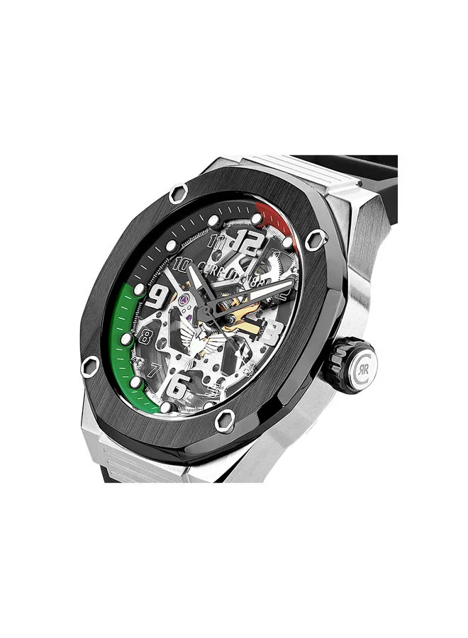 CERRUTI 1881  Men's Round Shape Silicone Band Analog Wrist Watch 45.5 mm - Black Dial - CIWGR2223905 for Men | Best Price UAE