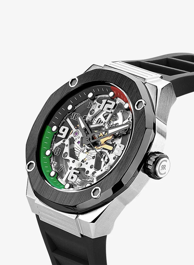 CERRUTI 1881  Men's Round Shape Silicone Band Analog Wrist Watch 45.5 mm - Black Dial - CIWGR2223905 for Men | Best Price UAE