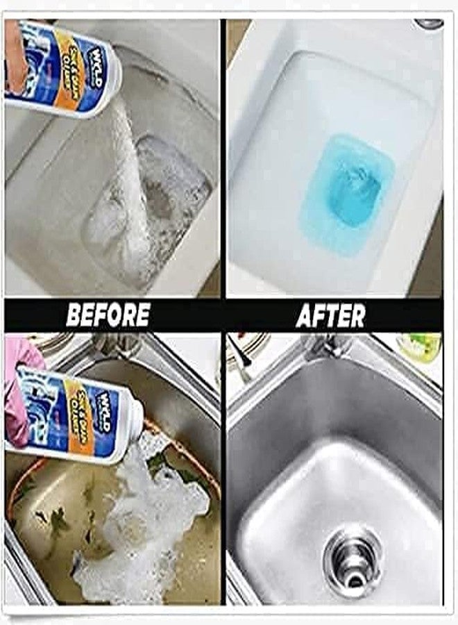 SHOPYSTAR Powerful Sink Cleaner Powder - Removes Drainage Blocks, Hair, and Residue - Ideal for Home, Bathroom, Toilet Pipes - Effective Pipe Cleaning And Unblocker Solution (Pack Of 2) - Image 4