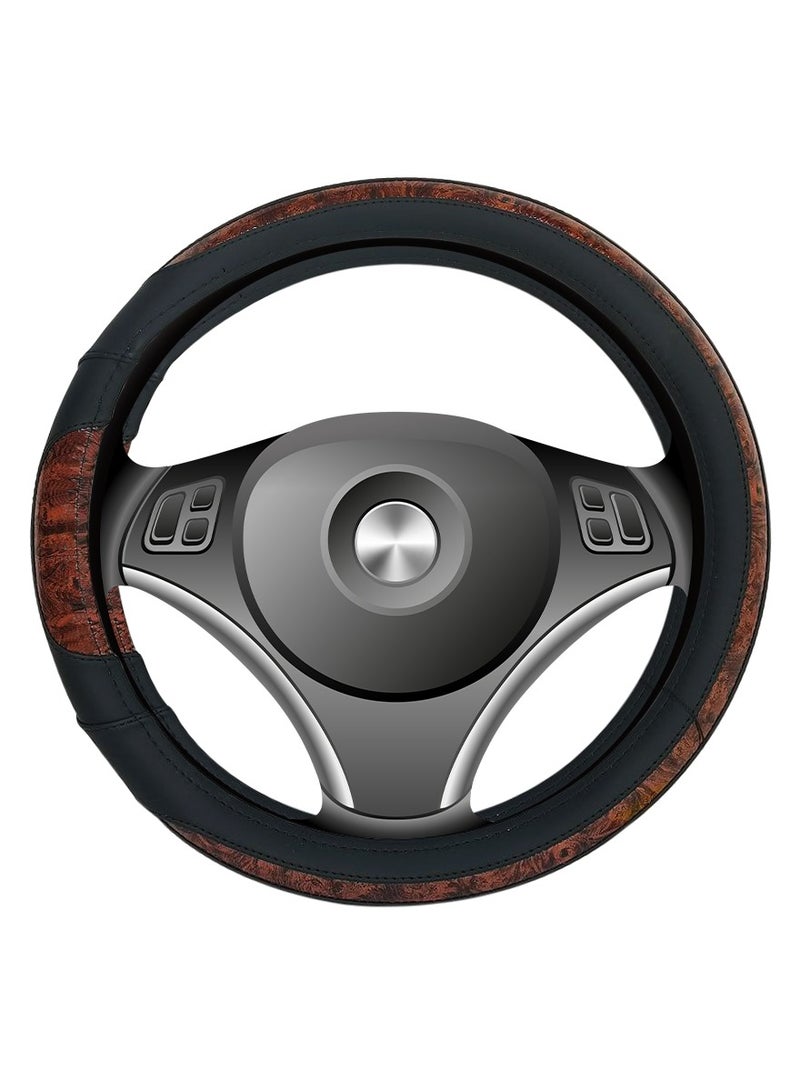 3XR Car Steering Cover Good Grip Dual Tone Steering Wheel Cover Decoration For Universal Cars 3XR-H3144 - Image 3