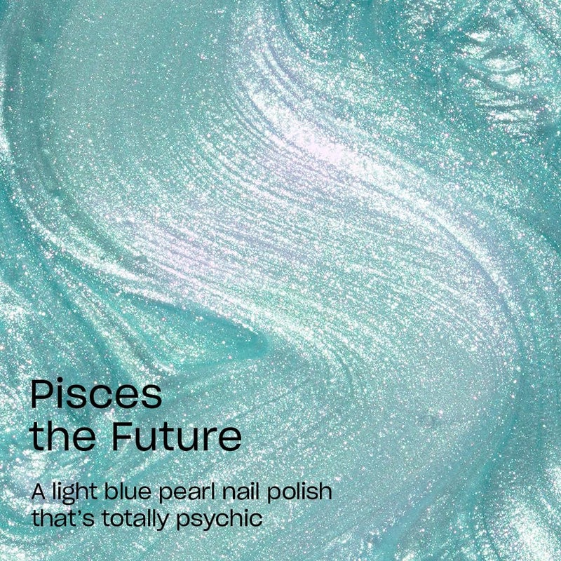 OPI Nail Lacquer Pisces the Future | Sheer Soft Blue Pearl Chip Resistant Nail Polish | Big Zodiac Energy Collection - Image 3
