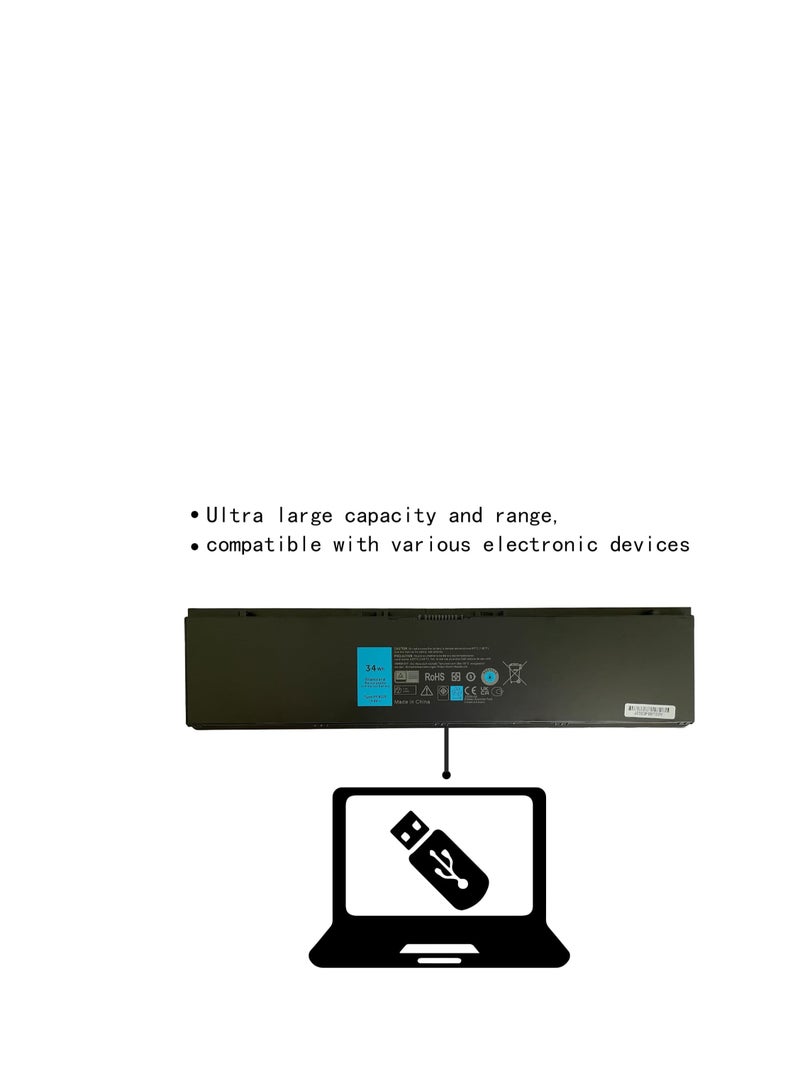 Terabyte PFXCR F38HT G0G2M T19VW 3RNFD V8XN3 34GKR HJ8KP NCVF0 451-BBFT 451-BBFV 451-BBFY Laptop Battery Replacement for Dell Latitude E7420 E7440 E7450 Ultrabook 7000 Series(11.1V 34Wh) - Image 3
