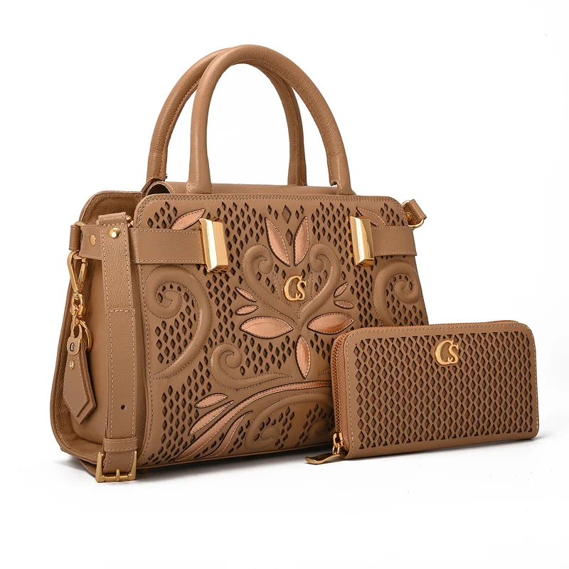 Carmen Steffens Premium Beige Camel Bag