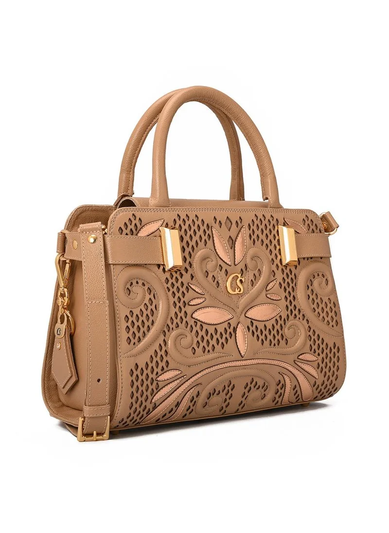 Carmen Steffens Premium Beige Camel Bag