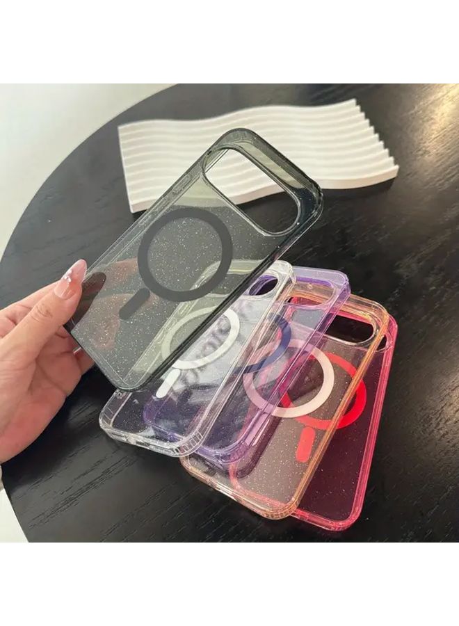 Transparent Pink Magnetic Phone Case for Google Pixel 9 Pro XL Minimalist Durable - Image 3