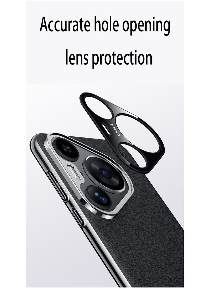 Huawei Pura 70 Ultra Electroplated Leather All-wrap Lens Ultra-Thin Fall Protection Case