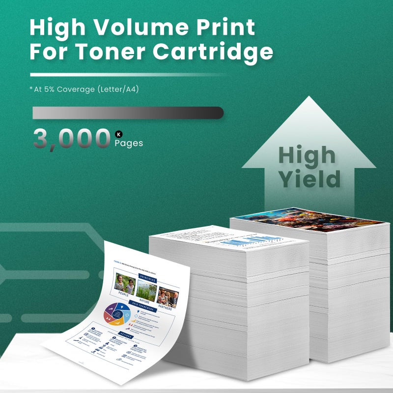 GREENBOX TN760 Black Toner Cartridges High Yield Replacement for Brother TN760 TN-760 TN730 TN-730 Toner for HL-L2350DW L2395DW L2390DW L2370DW DCP-L2550DW MFC-L2750DW L2710DW L2717DW Printer, 2 Pack - Image 3