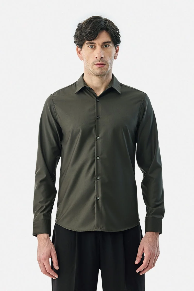 سنيتش قميص فاخر بقصة ضيقة