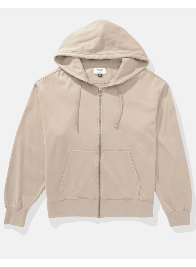 American Eagle AE Fleece Zip-Up Hoodie  - Image 3