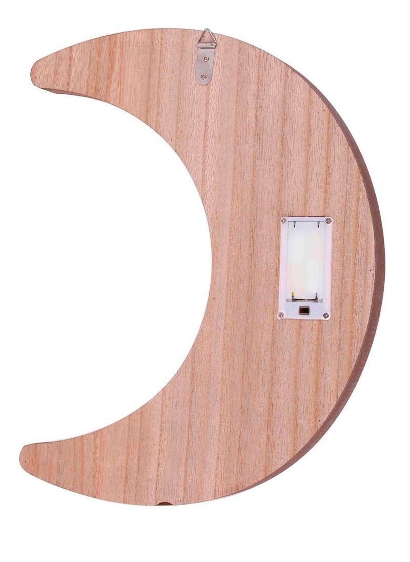 Wooden Crescent Moon Ramadan Decorative Mirror with LED Lights 30x22cm - pzsku/ZD6B0620CE8FBDE97FDB4Z/45/_/1647076240/426a5f72-4dd8-4b83-9a7b-c959f5f7d5f7