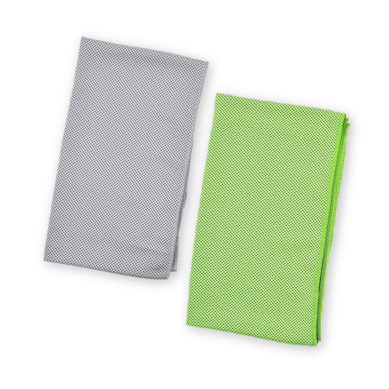 Kare Kind Set of 2 Cooling Towels for Neck and Face 40 x 12 Workout Towels Sports Towel Fitness Towel Gym Towel Yoga Towel Running Pilates Golf Towel Travel Towel Camping Essentials