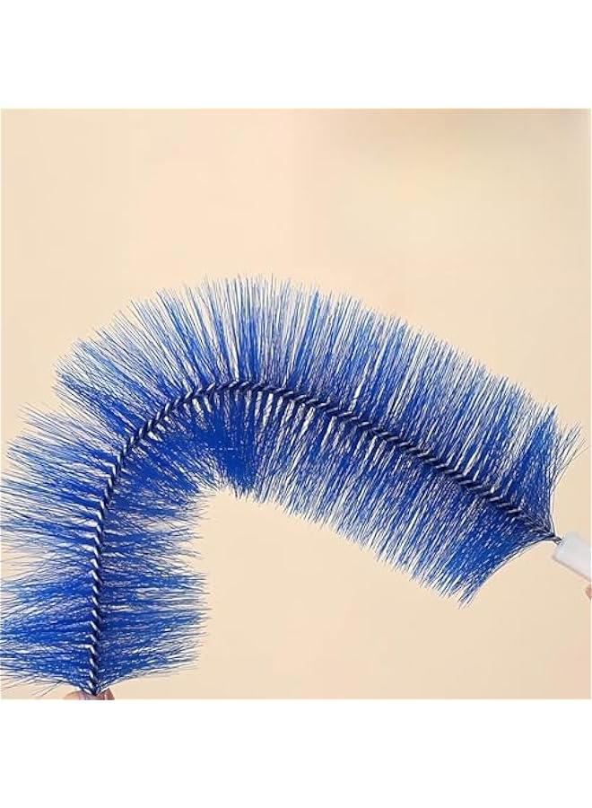 Loquat 2Pcs Ceiling Fan Cleaner Duster, Flexible Fan Cleaning Brush, Cobweb Duster(Greyu0026Blue) - Image 5