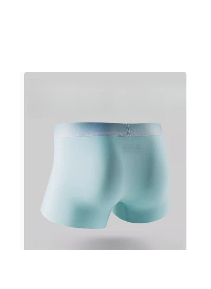 MIIOW - (Three piece set) Ice Silk Men's Underwear Summer Thin New Flat Corner Pants Men's Trackless One Piece Four Corner Shorts - Image 1