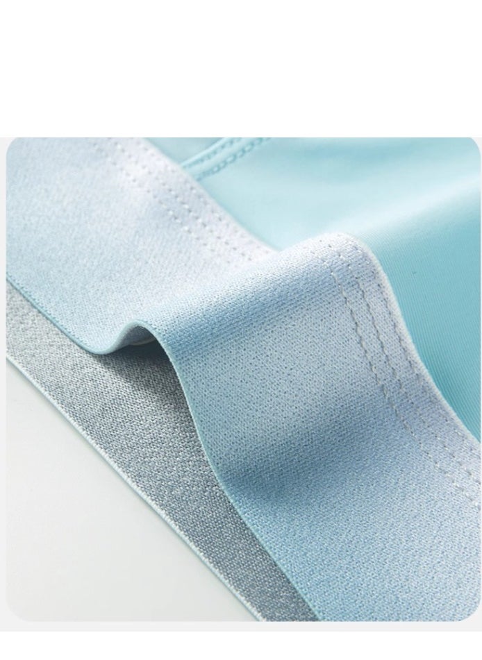 MIIOW - (Three piece set) Ice Silk Men's Underwear Summer Thin New Flat Corner Pants Men's Trackless One Piece Four Corner Shorts - Image 1
