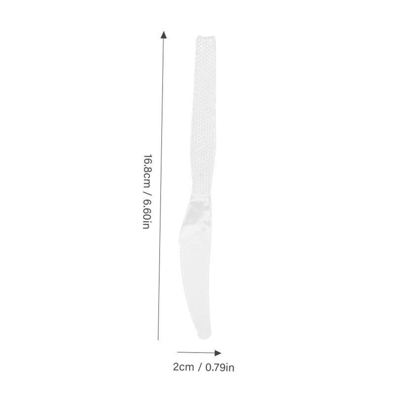 Transparent Plastic Disposable Cutlery Tableware 2 Sets for Parties Dinners and Gatherings Elegant Practical Eating Tools - Image 3