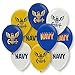 Havercamp US Navy Party Balloons 10 pcs 12 Latex balloons in Blue White Yellow with Striking Print on 2 sides Officially Licensed US Navy Decorations Made in Italy by Havercamp - Image 2