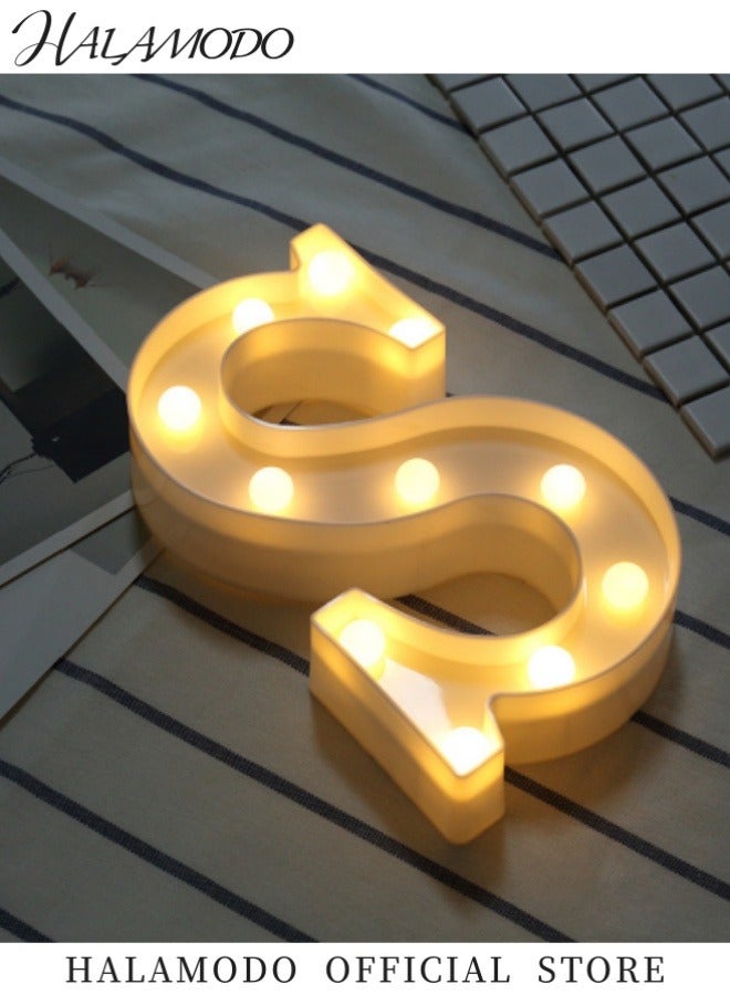 هالامودو لافتة حروف LED مضيئة بحروف أبجدية لإضاءة ليلية لحفلات الزفاف وأعياد الميلاد والحفلات المنزلية وتزيين البار - Image 2