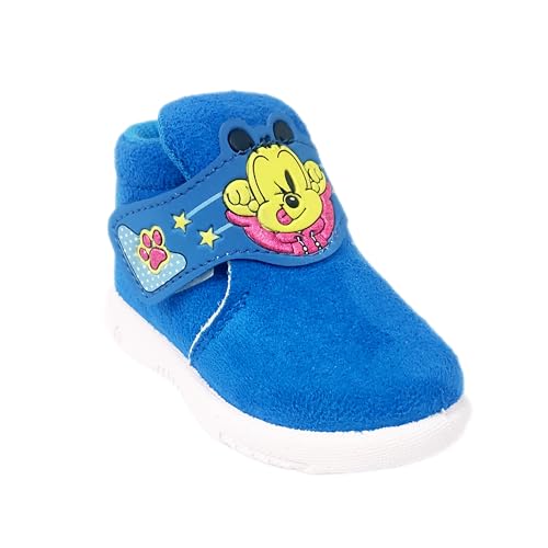Coolz Kids Chu-Chu Sound Musical First Walking Shoes Bob Dog for Baby Boys and Baby Girls for 9-24 Months (Aqua Blue, 9 Months) - Image 1