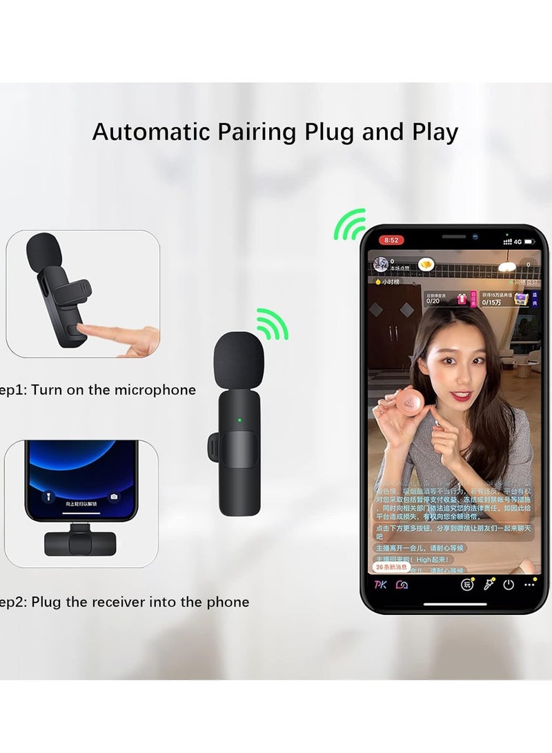ELTRAZONE Wireless Lavalier Microphone for USB C Smartphone, Plug and Play Mini Mic for YouTube TikTok Live Streaming Gaming K Song Recording Auto Noise Reduction - Image 3