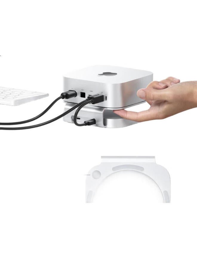 Hagibis Macmini M4 Expansion Dock Hard Drive Enclosure Apple Mini Host Base External Hard Drive Expansion Dock For Thunderbolt 4/5 Interface Usb Expansion Desktop Stand Accessories - Image 1