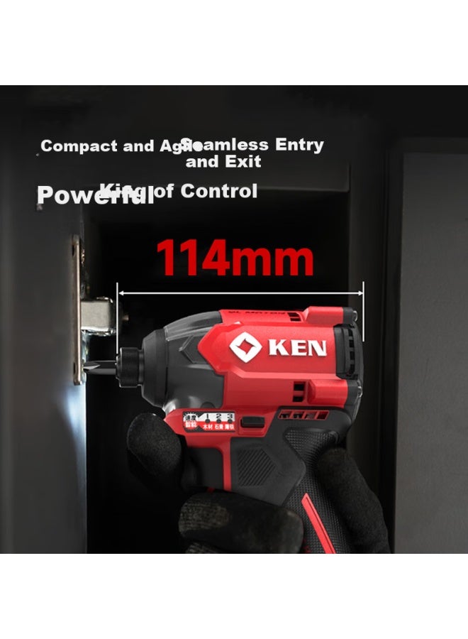 KEN Ruiqi 12v Brushless Impact Driver, 170 N·m Ultra-high Torque, Lithium Battery Drill, Electric Impact Wrench, 6712d - Image 2