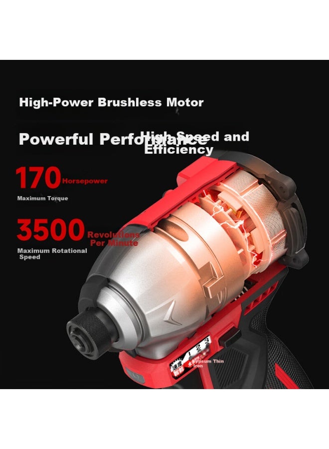 KEN Ruiqi 12v Brushless Impact Driver, 170 N·m Ultra-high Torque, Lithium Battery Drill, Electric Impact Wrench, 6712d - Image 1