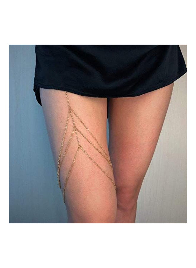 بوهو الطبقات الساق سلسلة الذهب مثير الفخذ سلسلة فا - Image 4