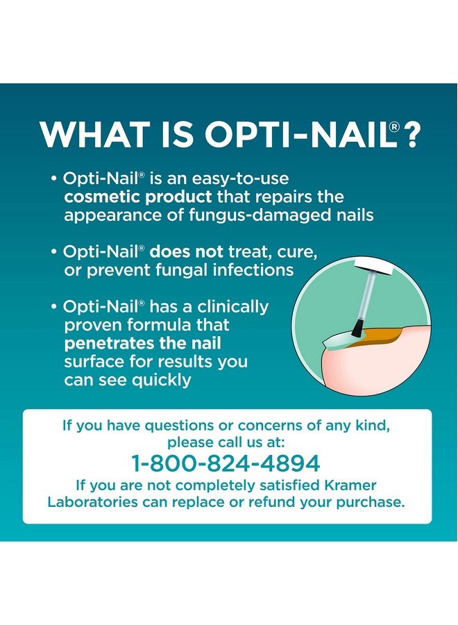 Opti-Nail Fungal Nail Repair With Brush Applicator Restores The Healthy Appearance Of Nails Discolored Or Damaged By Nail Fungus - Image 4