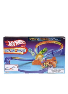 Medicos Entertainment Hot Wheels Action Ultra Hots Rev Rally Track Set With 3 Cars by Mattel 