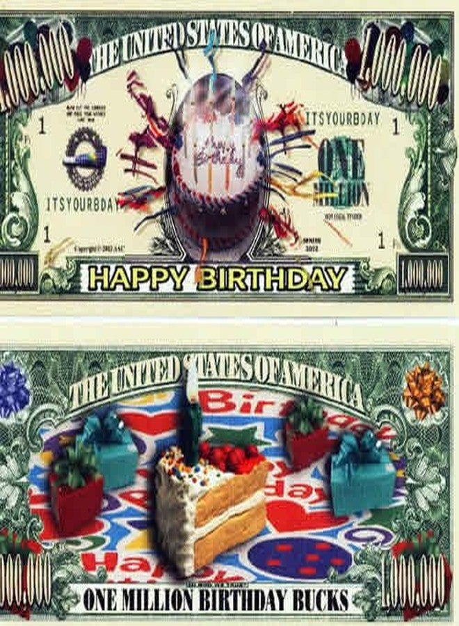 American Art Classics Pack of 5 - Happy Birthday Million Dollar Bills - Fun Gift Or Party Favor - Image 2