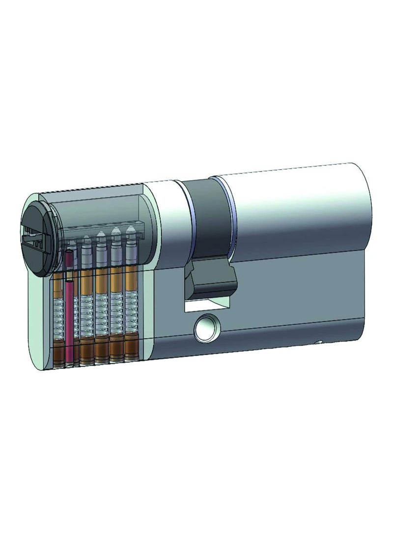 Yale 1000 Series Double Euro Cylinder 70mm Polished Brass  Dimple Key, Medium Security,10-1002-3535-00-02-11  - Image 2