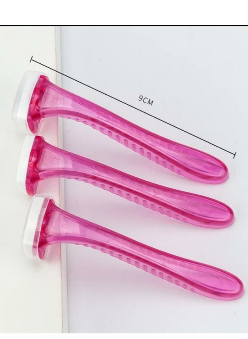 Max Elegance 3-Piece Disposable Women's Razor Set for Sensitive Areas, Pink/White - Image 2