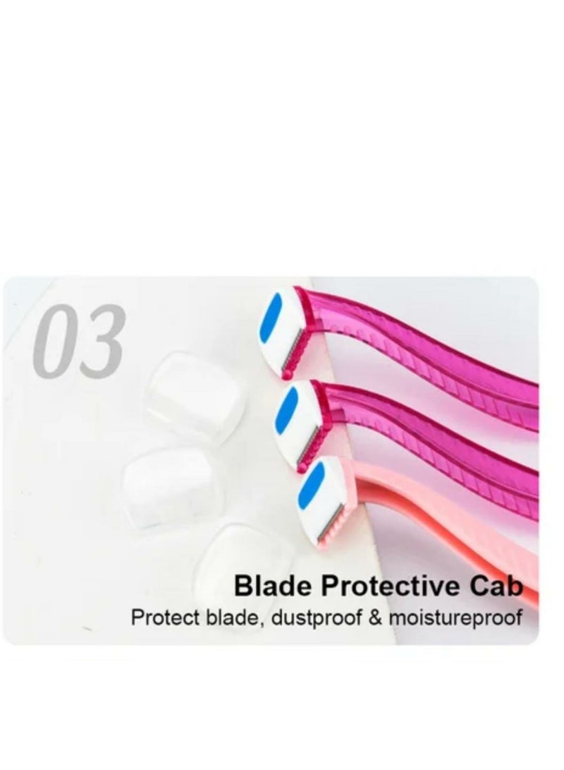 Max Elegance 3-Piece Disposable Women's Razor Set for Sensitive Areas, Pink/White - Image 4