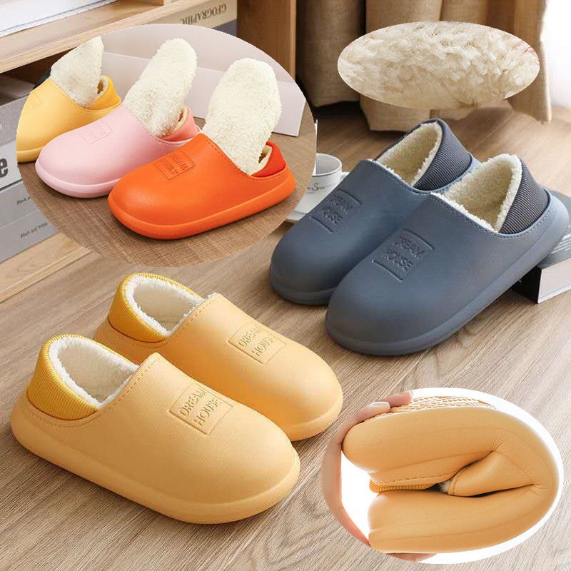 2012 New Cotton Shoes For Couples, Plush Warm Dual-Use Fur-Lined Waterproof Slippers With Thickened And Warm Design - Image 2