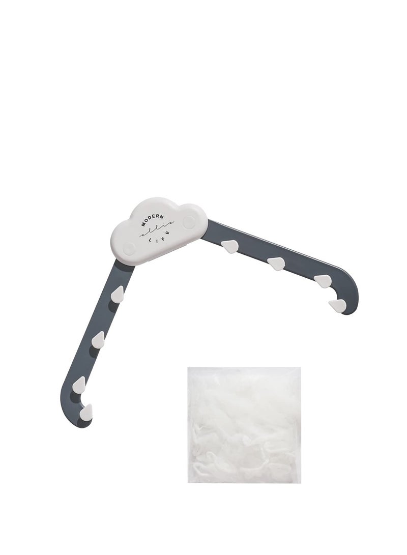 Excefore Kitchen Triangle Sink Strainer, Foldable Bracket Sink Strainer,Kitchen Leftovers Filter, with a Gray Triangular Rack and 100PCS Large Size Filtering Mesh Bags (Grey) - Image 2