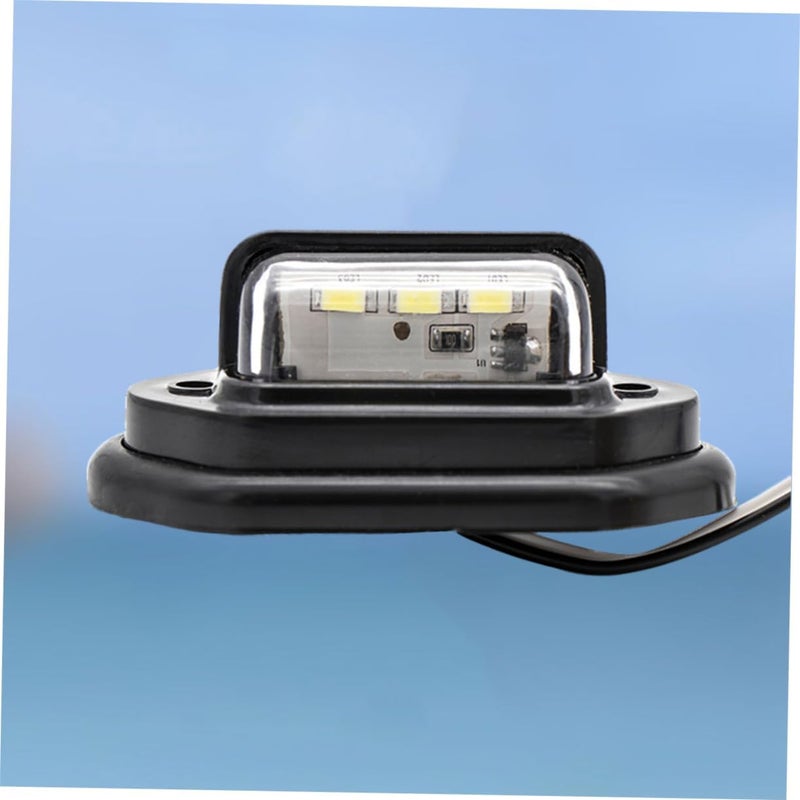 Unomor 10 قطع من أضواء المؤشر الجانبية المصنوعة من الصمامات الثنائية الباعثة للضوء (LED)، للشاحنات والمقطورات والكارافانات، بلون أسود متين وسهلة التركيب. - Image 2