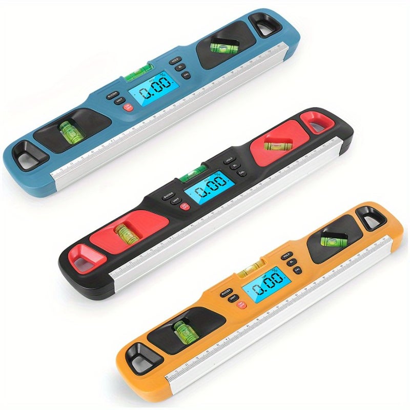 Yellow Digital Bubble Level With LED Display And Magnetic Base For Construction Home Renovation - Image 5