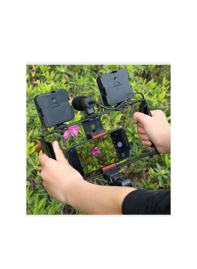 ACLIX Elevate Your Content Plokama PK 778 Mobile Video Kit with Microphone & LED Light - Image 1