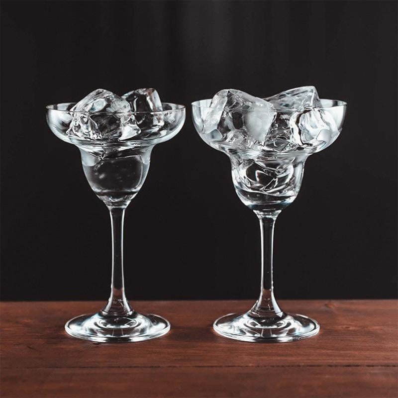 Melbify Melbify Margarita Glasses Set of 2 450 ml Martini Glasses Cocktail Glasses for MargaritaMartiniCocktails Fancy Unique Imported  - Image 2