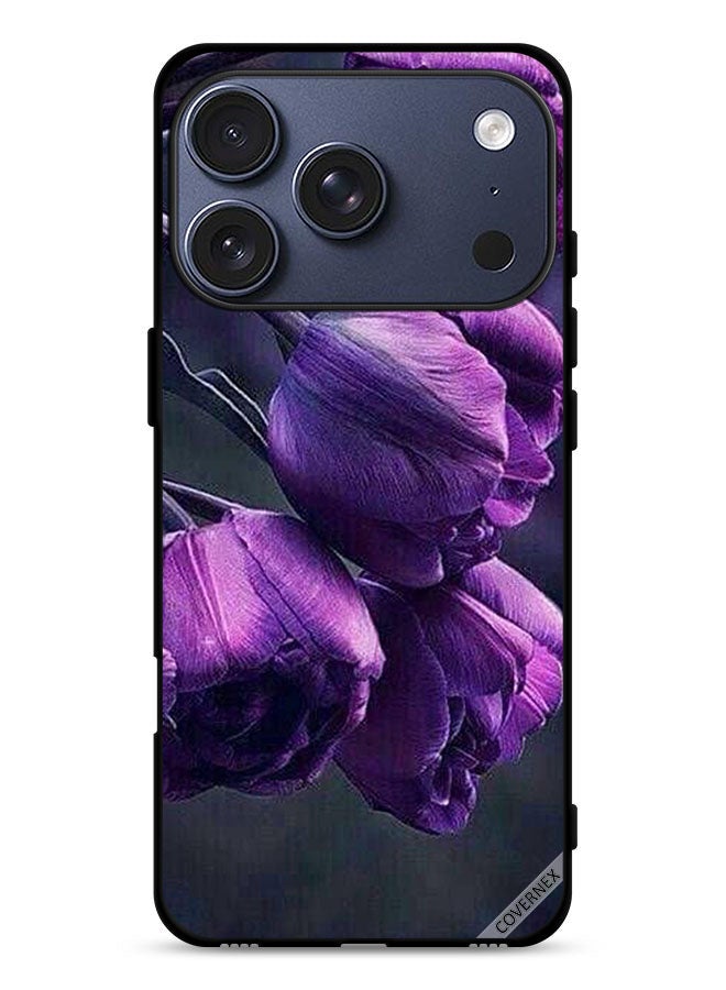 Covernex Apple iPhone 17 Pro Protective Case Cover Dark Flowers - Image 1