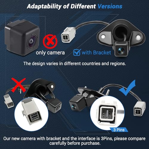 KUTTOLE 86267AJ10A Upgrade Rear View Backup Camera Compatible with Subaru Legacy Outback 2010-2014, 170° Wide Angle Park Assist Camera Replace 86267-AJ10B, 86267-AJ10A, 86267-AJ100 - Image 3