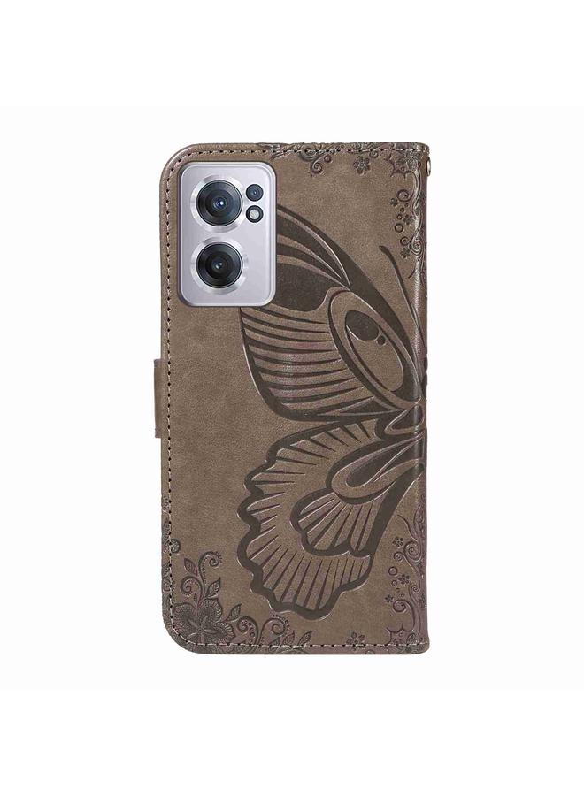 S-TOP Case For OnePlus Nord CE 2 5G Swallowtail Butterfly Embossed Leather Phone Case - Image 3