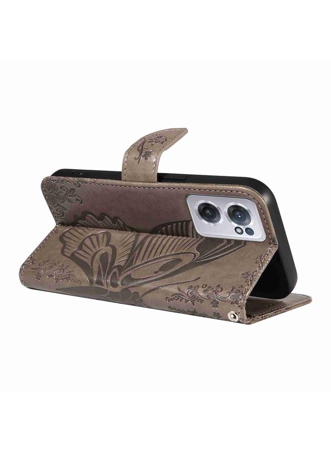 S-TOP Case For OnePlus Nord CE 2 5G Swallowtail Butterfly Embossed Leather Phone Case - Image 5