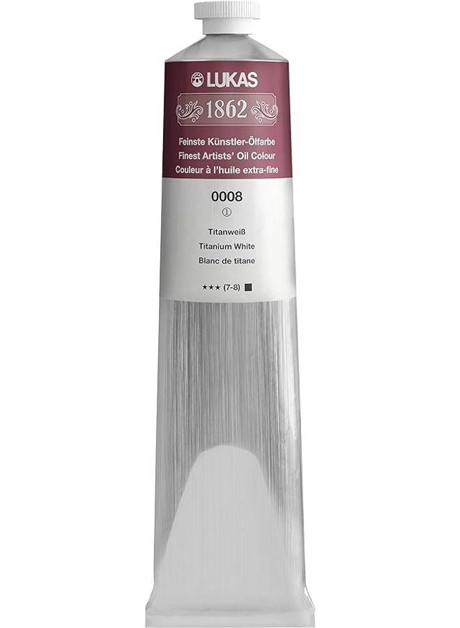 LUKAS 1862 Oil Color 200ml Tube - Titanium White - Image 1