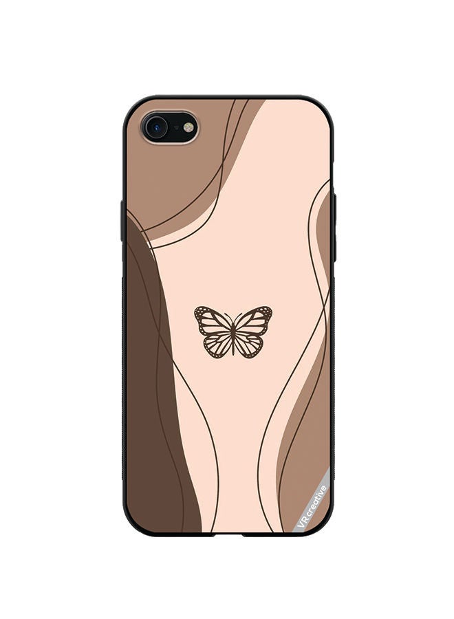 VR CREATIVE Protective Case Cover For Apple iPhone SE (2022) Butterfly Design Multicolour - Image 1
