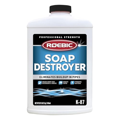 Roebic K-87-SD, Grease And Paper Digester: Exclusive Bacteria Eliminates Buildup in Septic Tank Pipes - 32 Fl Oz (Pack of 1) - Image 1