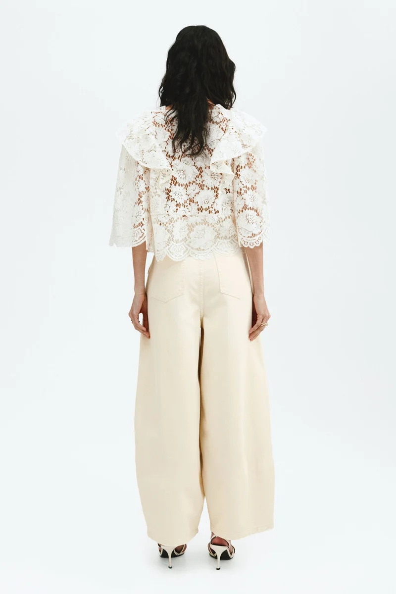 H&M  Barrel Leg Regular Waist Jeans for Women | Best Price UAE